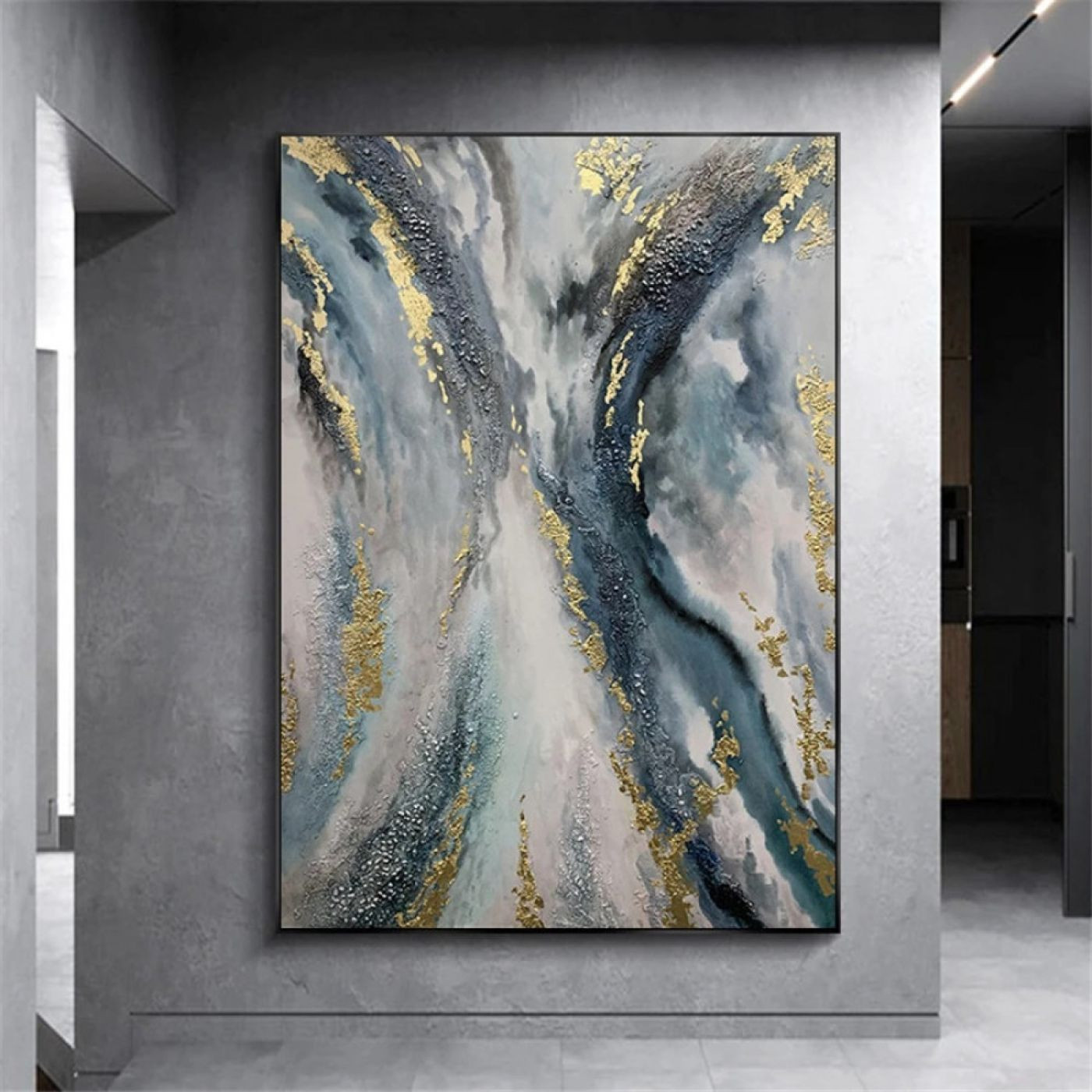 لوحة حائط قماشية ظلال الألوان - 120x60 سم - v-76-ca-120x80-PF