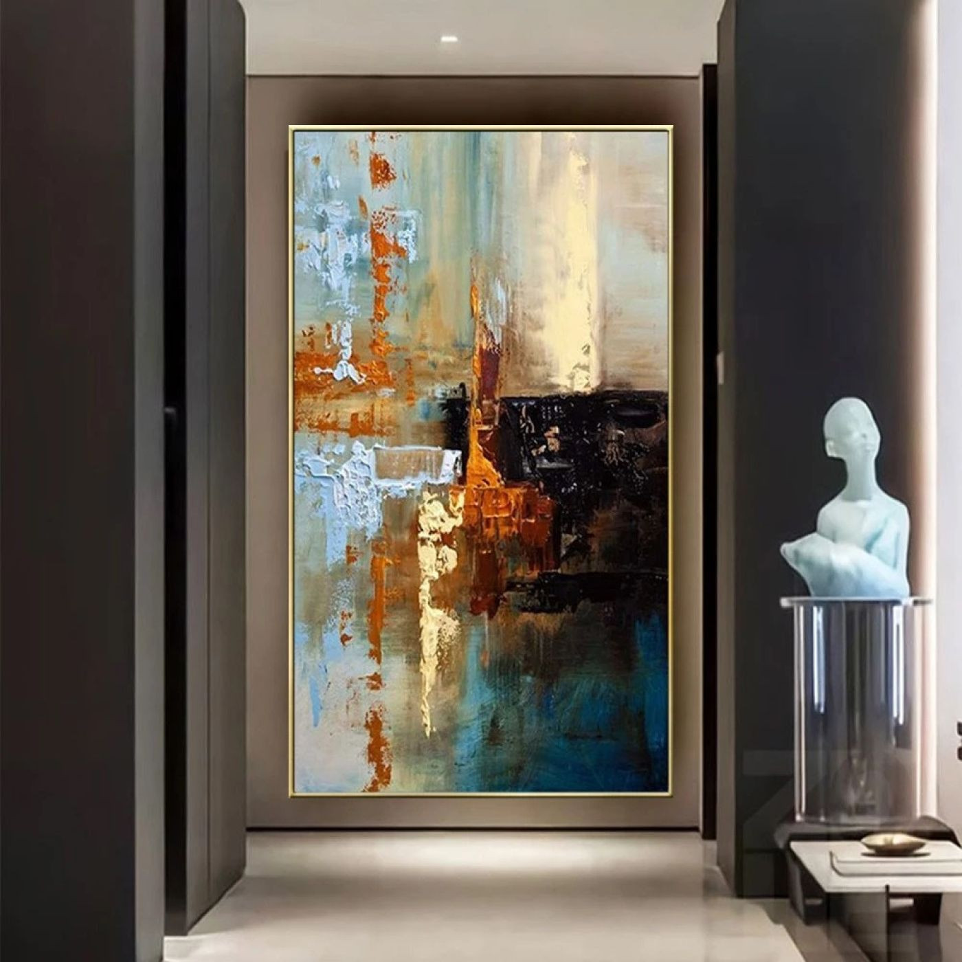 لوحة حائط قماشية لوحة مشبعة بالألوان - 120x80 سم - v-90-ca