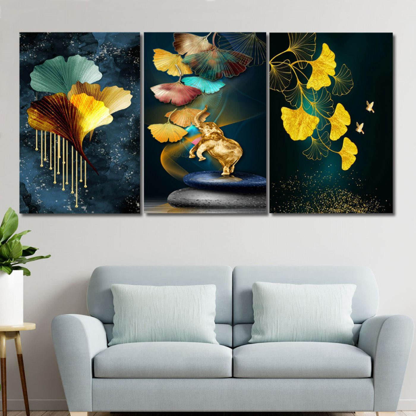 لوحة حائط خشبية بابار - 120x60 سم - خشب ام دي اف - PH 189