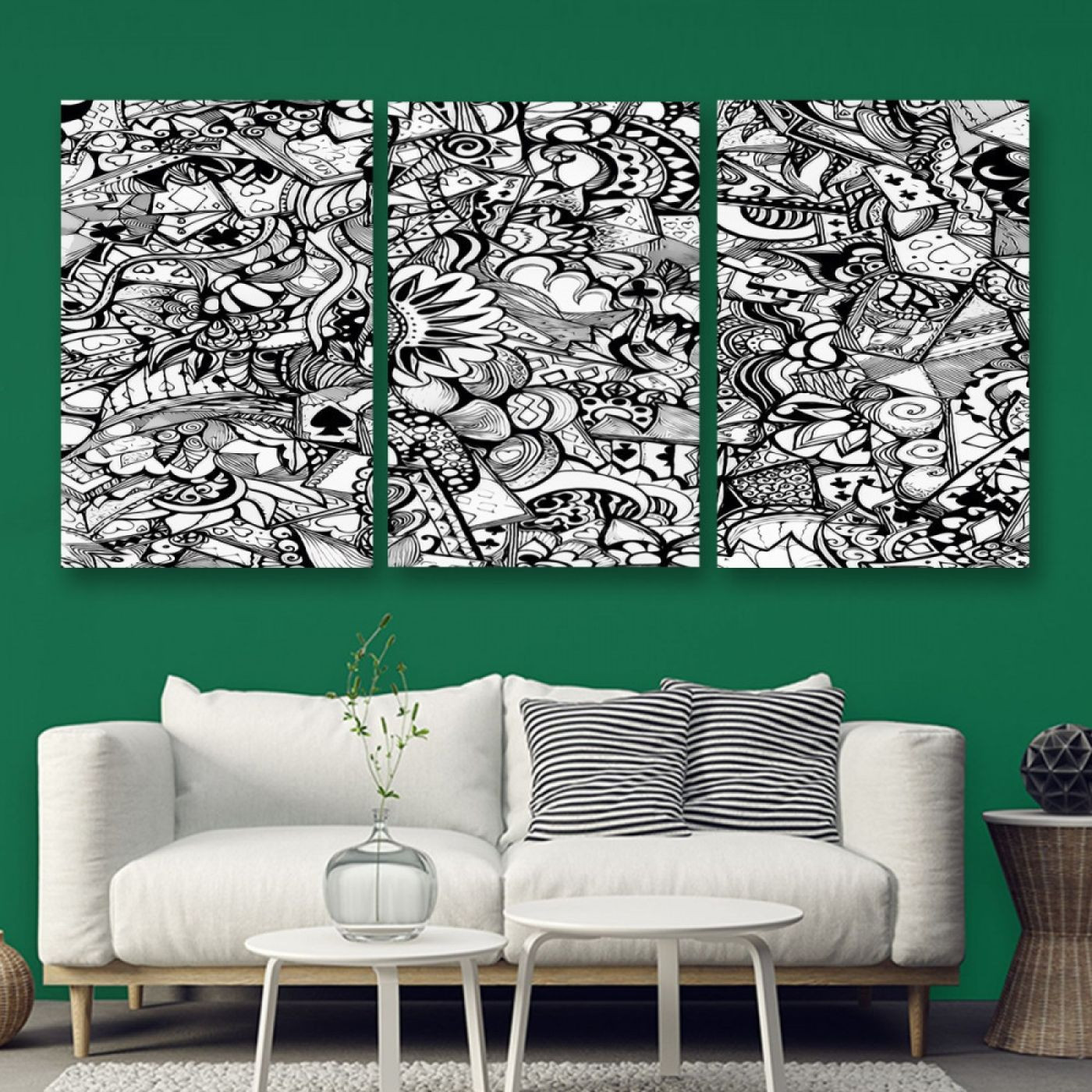 لوحة حائط خشبية تصميم الفن العصري - 120x60 سم - خشب ام دي اف - PH 212