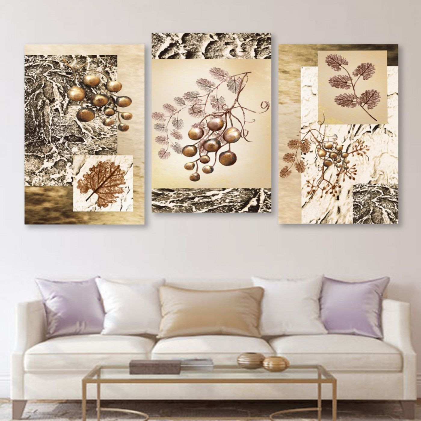 لوحة حائط خشبية نباتات - 120x60 سم - خشب ام دي اف - PH 216