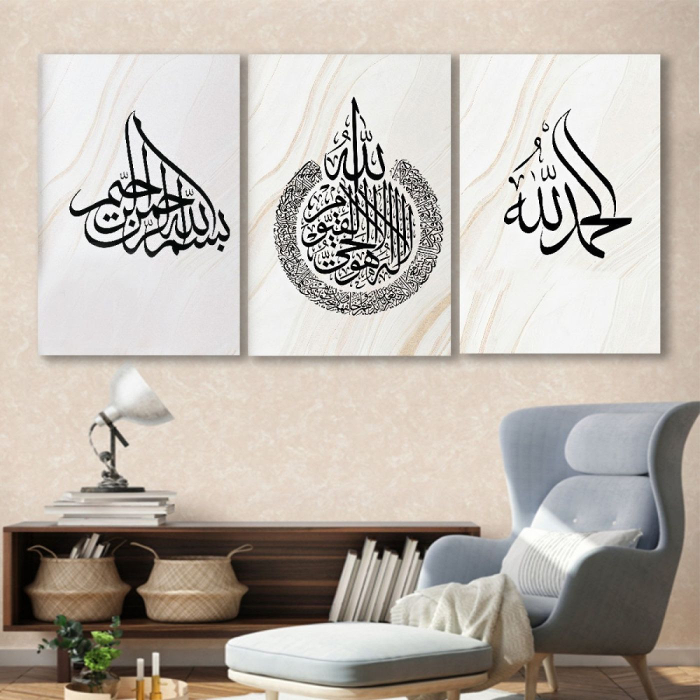 لوحة حائط بتصميم اسلامي - خشب ام دي اف - 120x60 سم - PH 272