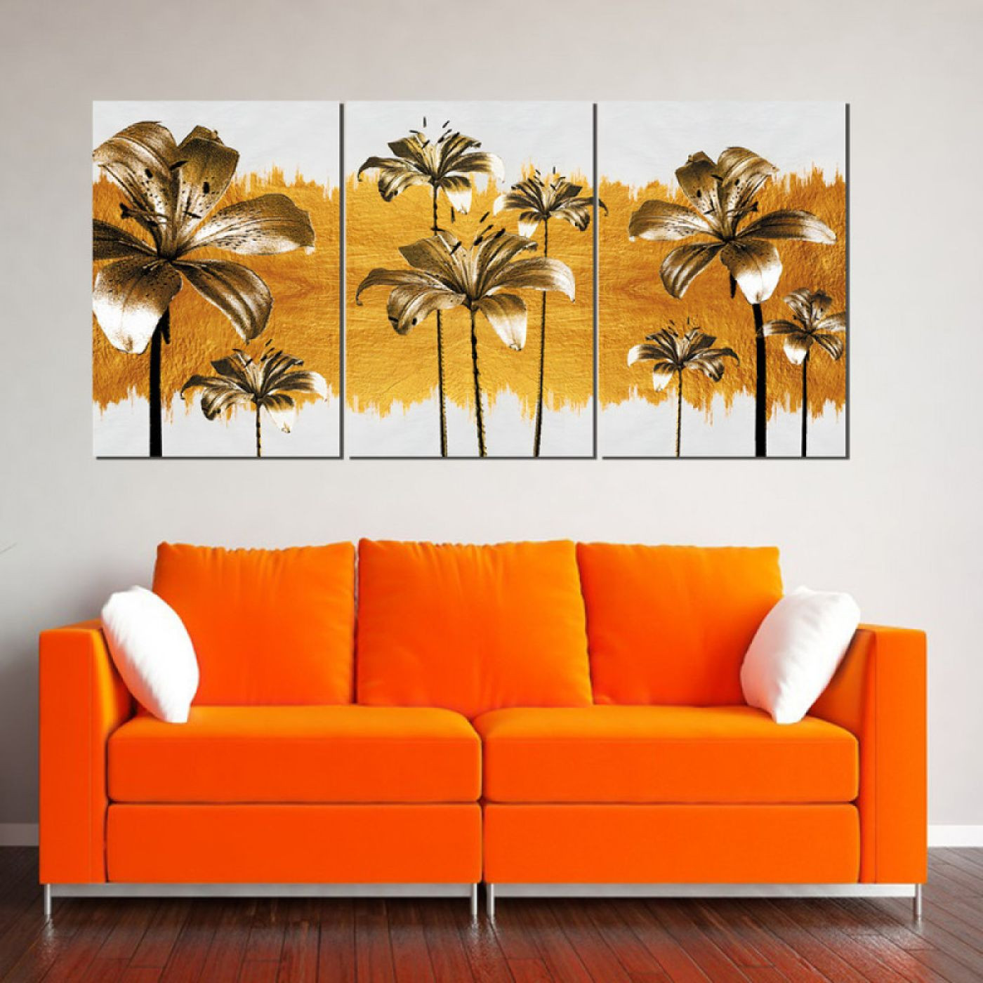 لوحة حائط بتصميم ورود برية - خشب ام دي اف - 120x60 سم - PH 277