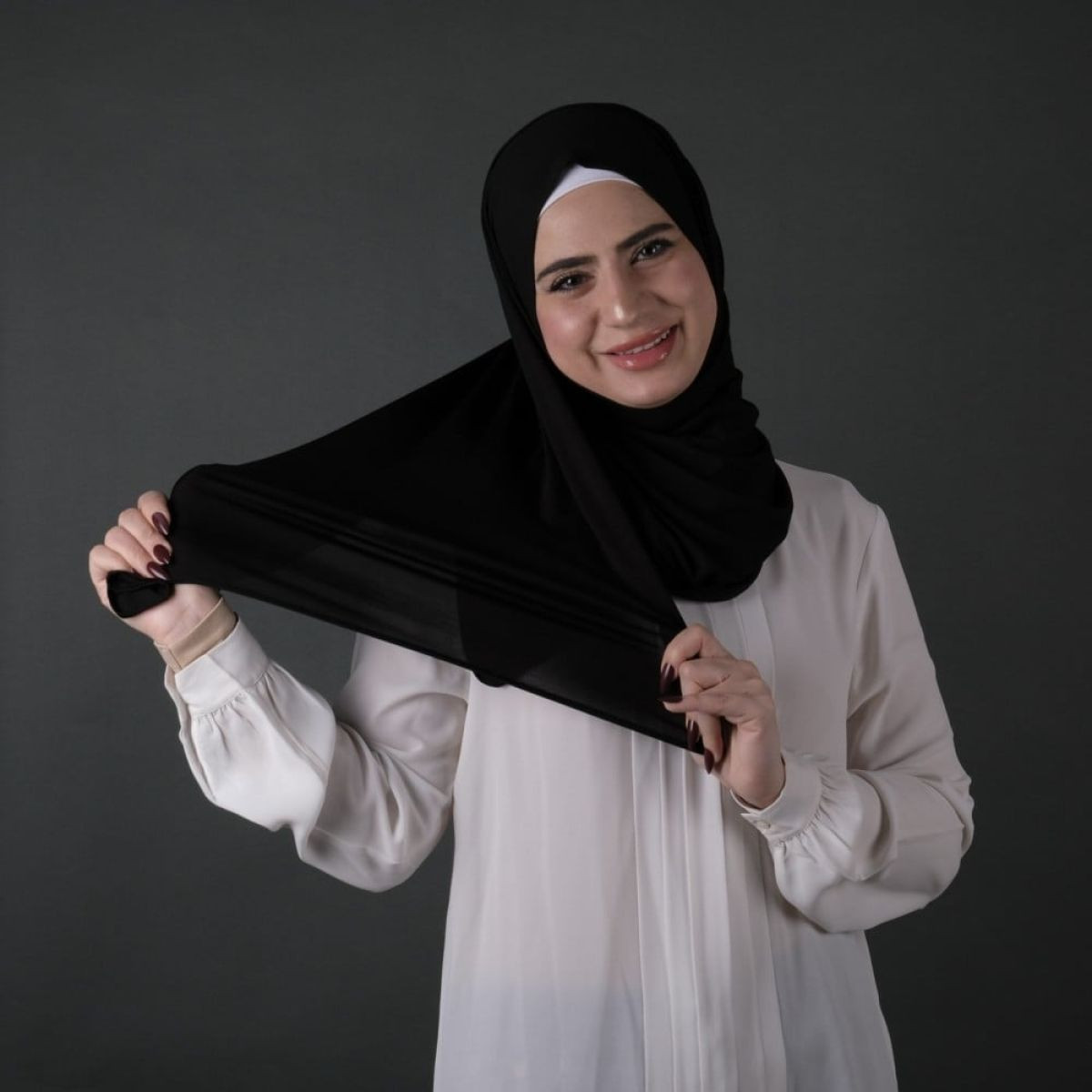 طرحة جوري قطن كويتي ناعم و ثابت - 185x75 سم