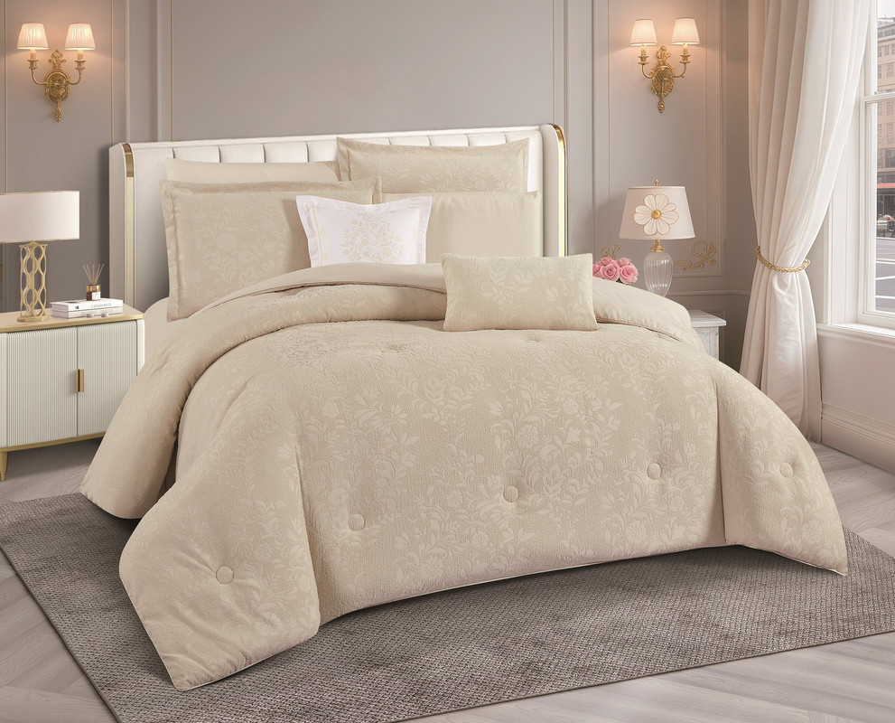 طقم لحاف من هورس نفرين 8قطع جاكار مشجر فاخر Lucien-08