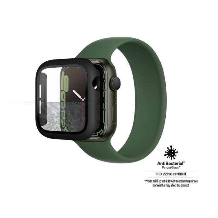 بانزر جلاس حماية كاملة لساعة ابل 7 مقاس (41 mm)| اسود