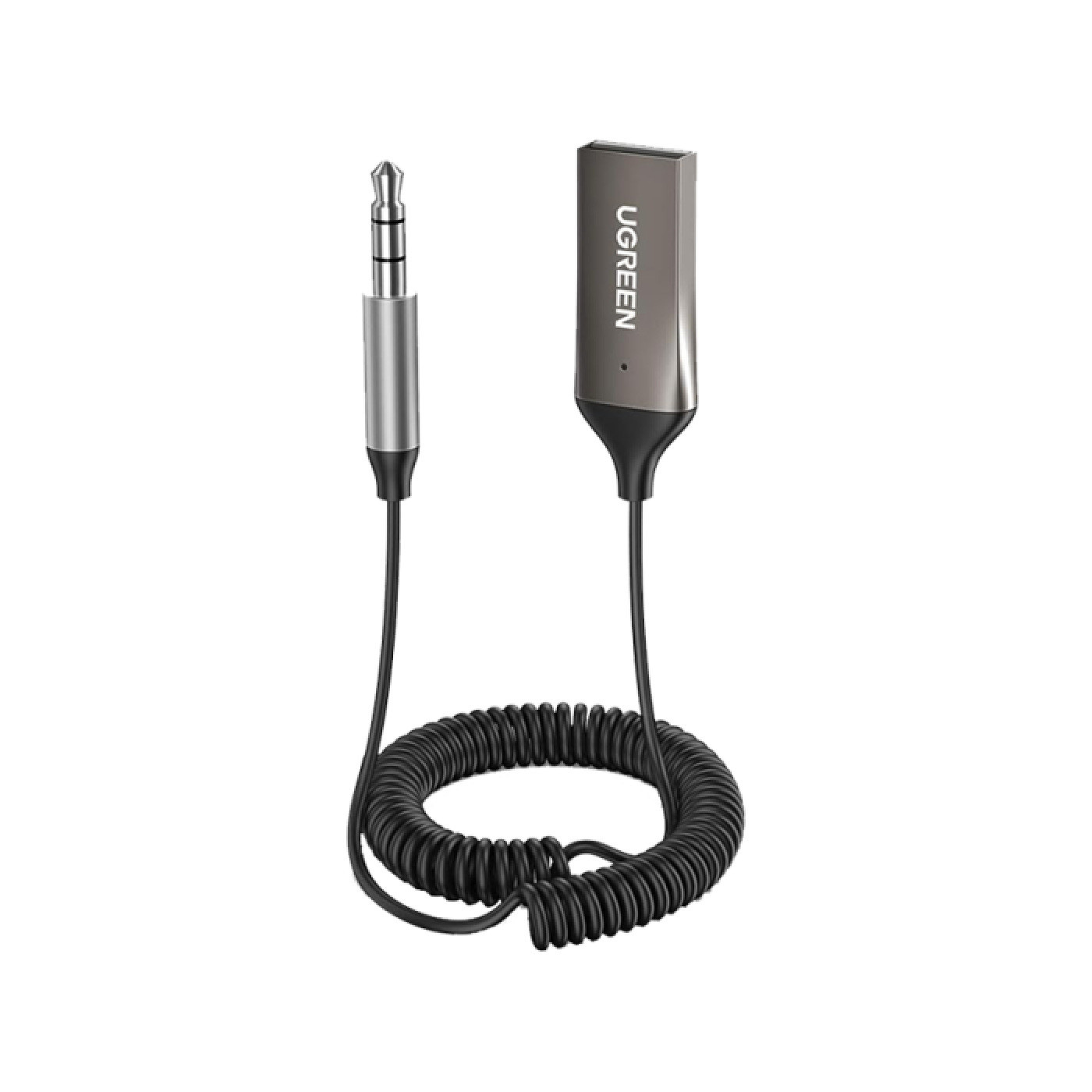 يوجرين محول AUX إلى Bluetooth 5.0 مع ميكروفون - رمادي