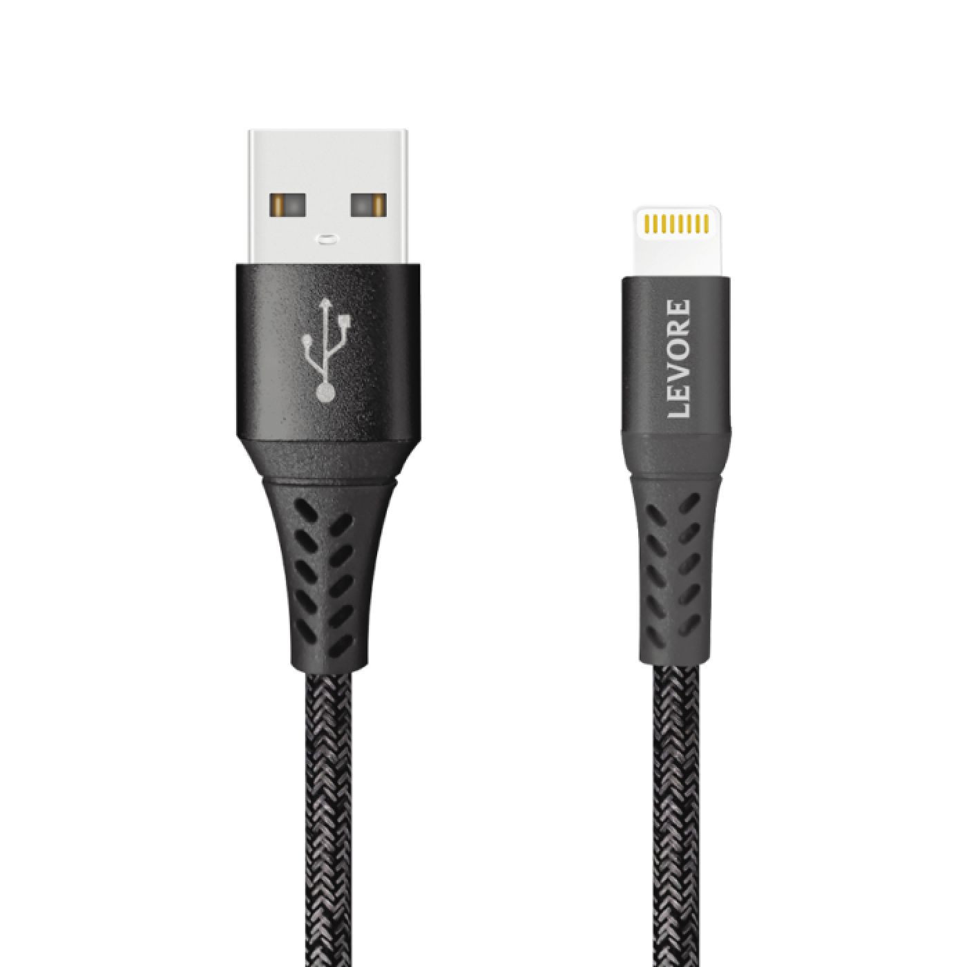 ليفوري كابل شحن آيفون نايلون USB-A إلى Lightning - بطول 1.8 متر - LC1222