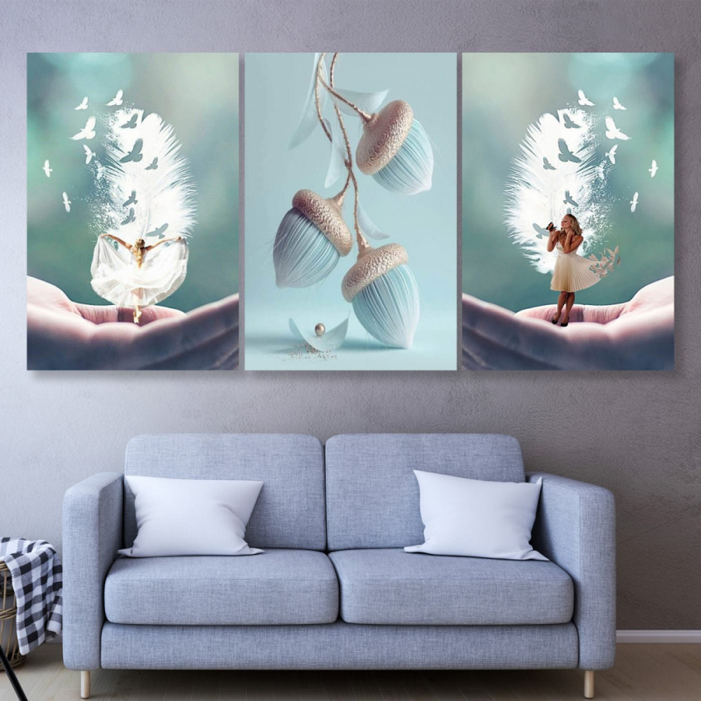 لوحة حائط فن عصري - خشب ام دي اف - 120x60 سم - PH 66