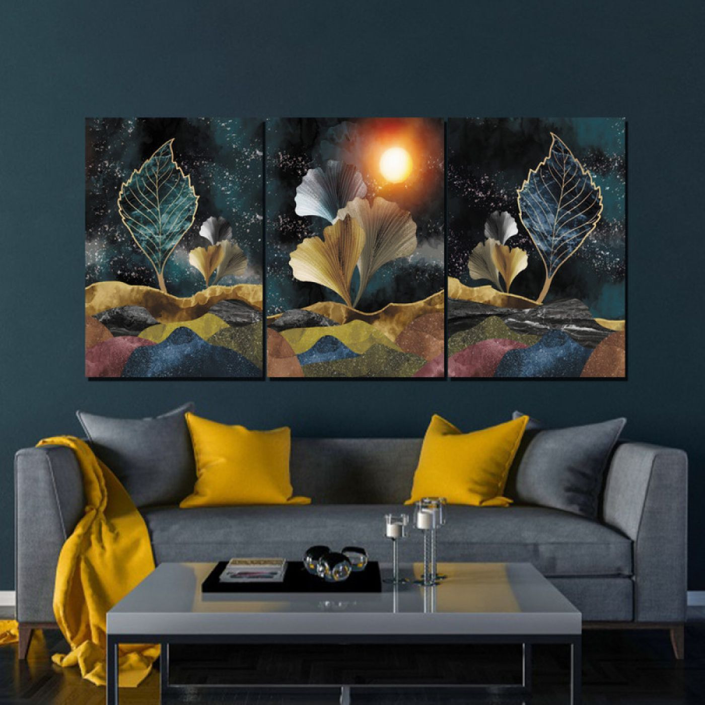 لوحة حائط طبيعة الليل - خشب ام دي اف - 120x60 سم - PH 300