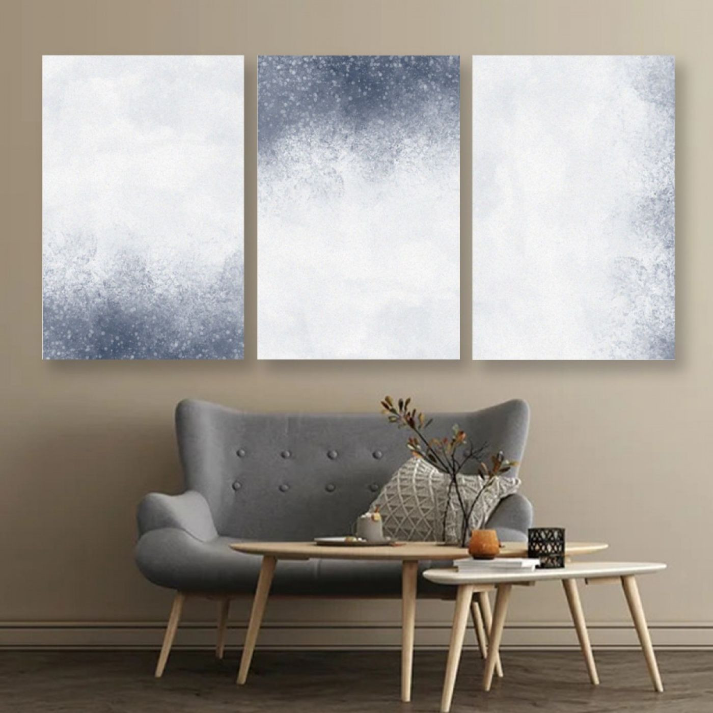 لوحة حائط خشبية تصميم الفن العصري - 120x60 سم - خشب ام دي اف - PH 154