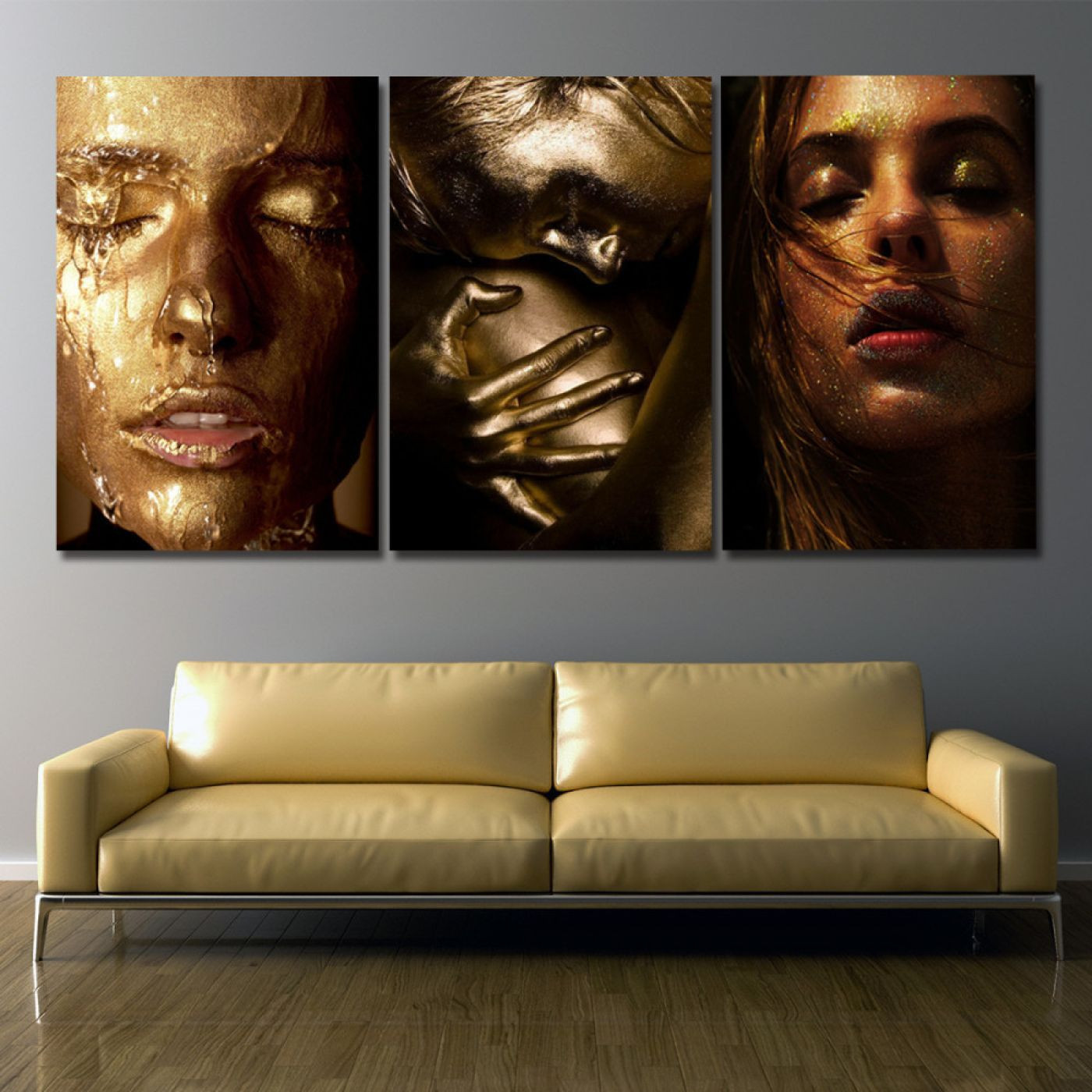 لوحة حائط خشبية البرونز - 120x60 سم - خشب ام دي اف - PH 188