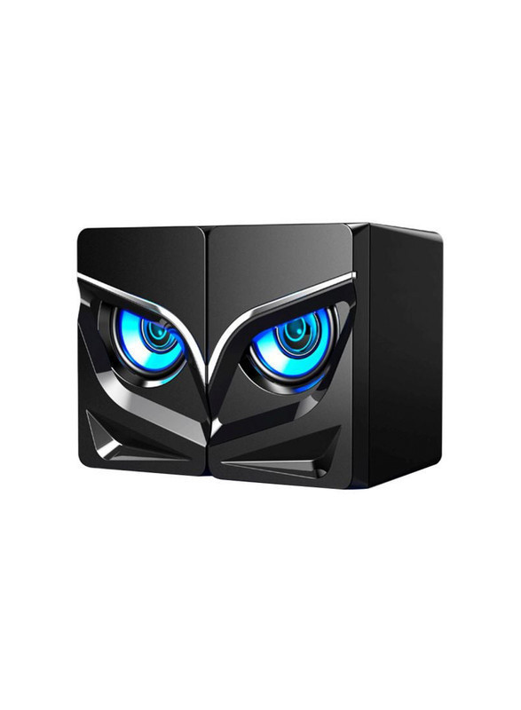 مكبر صوت مكتبي V128 USB 2.1 أسود/أزرق