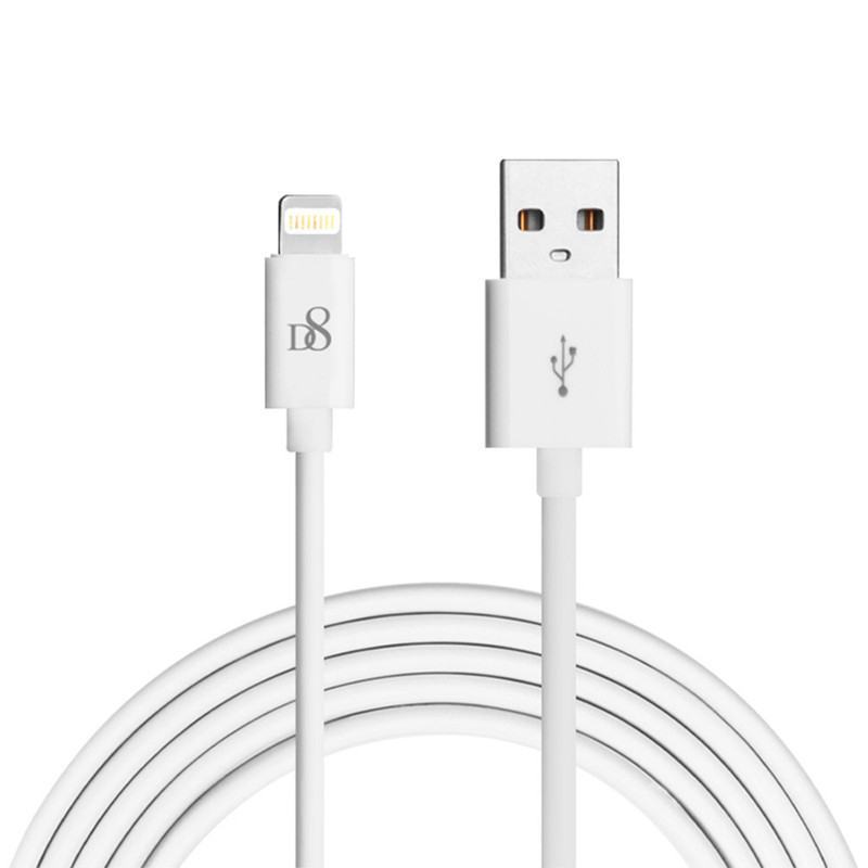 كابل بيانات Tpe Micro USB أصلي لهاتف Apple iPhone باللون الأبيض