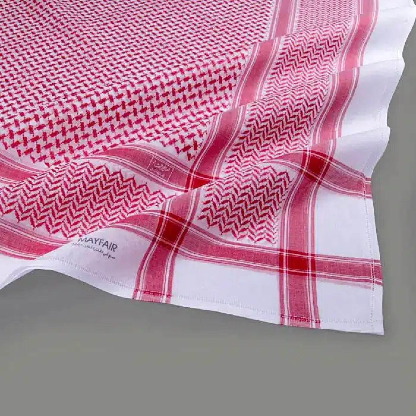 البسام شماغ ماي فير 303 موديل 2023 - أحمرو أبيض - 288326