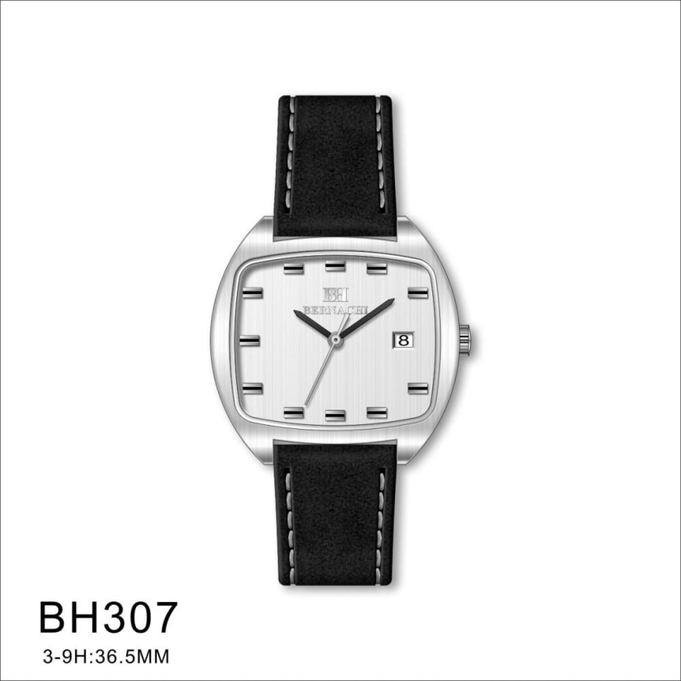 برناتشي ساعة جلد للرجال - BH307