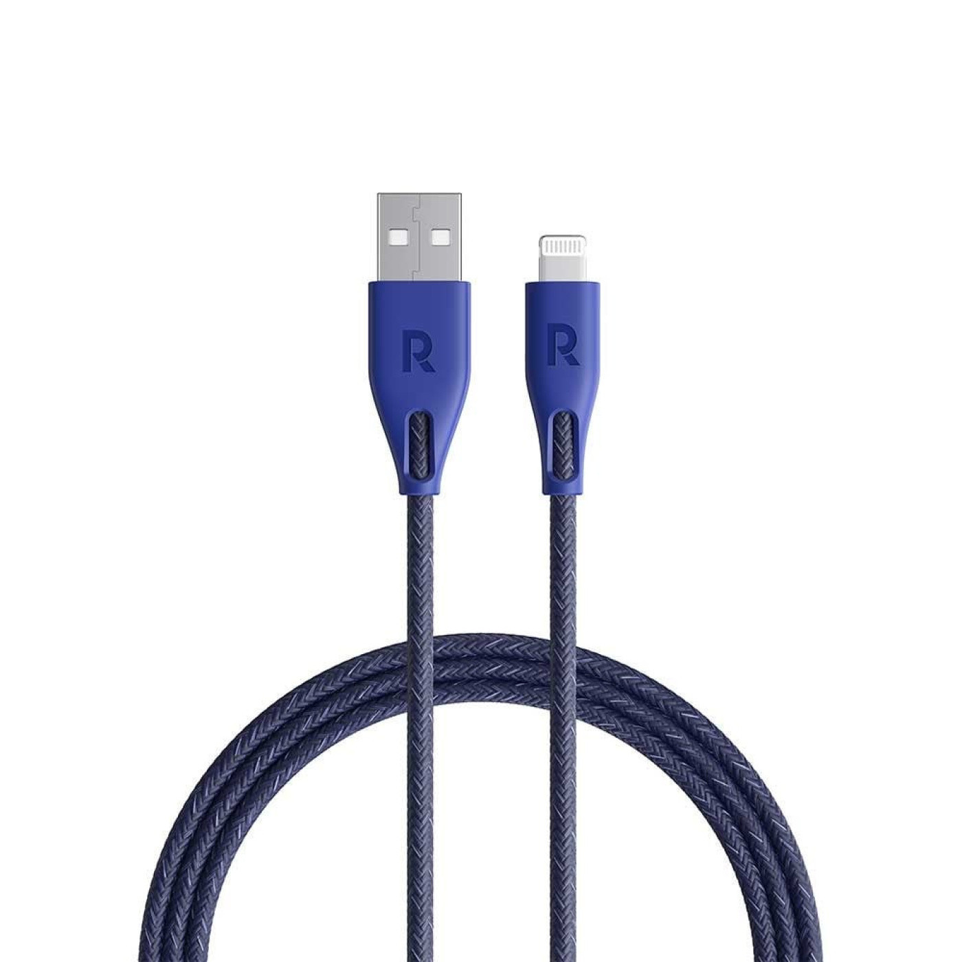 راف باور كابل نايلون من USB الى Lightning - بطول 1.2 متر
