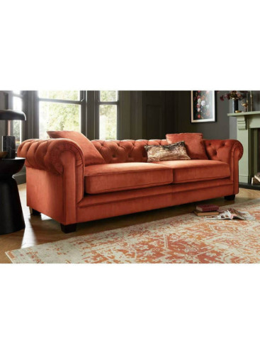 كنبة 4 مقاعد 300×85×85 سم, - برتقالي, من شركة الهوم,