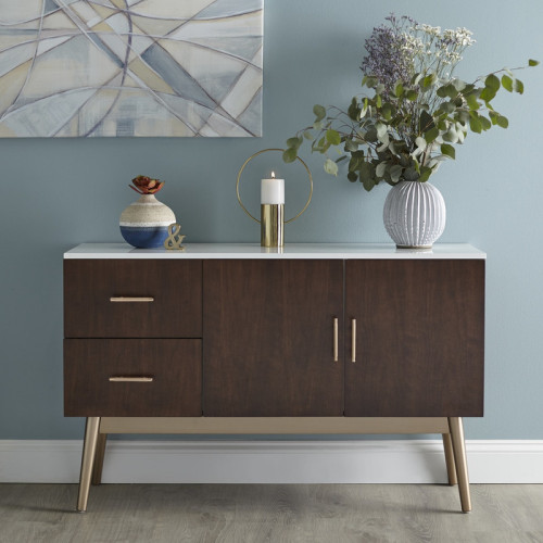 بوفيه Alhome Classic Brown MDF: ارفع مساحة تناول الطعام لديك بأناقة