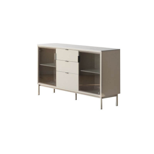 بوفيه Alhome Beige MDF: أناقة خالدة وتخزين عملي لمساحة تناول الطعام الخاصة بك