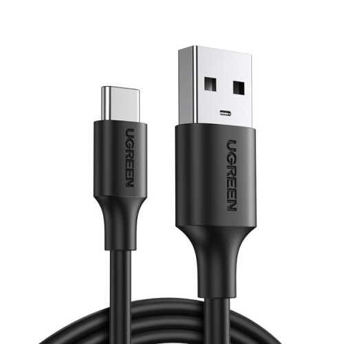 يوجرين سلك شاحن من USB إلى USB-C مضفر بطول 3 م - أسود