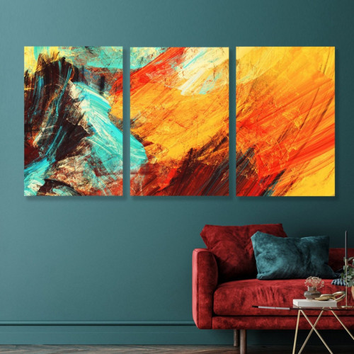 لوحة حائط خشبية روح الألوان - 120x60 سم - خشب ام دي اف - PH 103