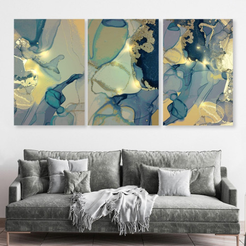 لوحة حائط خشبية تصميم الفن الحديث - 120x60 سم - خشب ام دي اف - PH 133