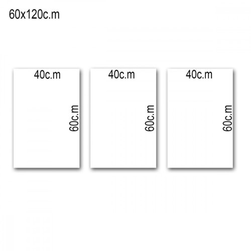 لوحة حائط خشبية تصميم تجريدي - 120x60 سم - خشب ام دي اف - PH 245