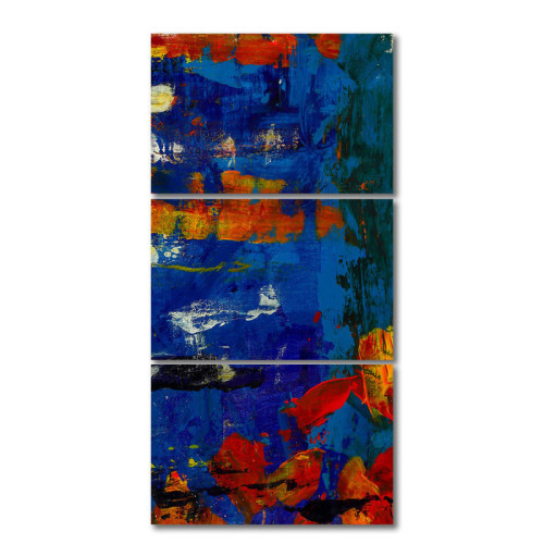 لوحة جدارية جذابة بألوان متعددة - 3 قطع - 120x60 سم