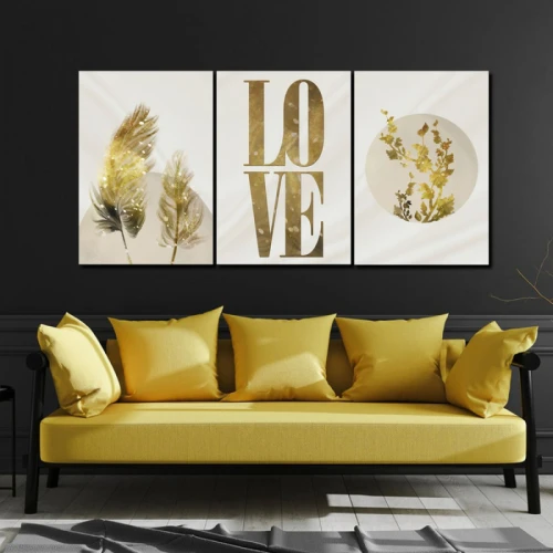 لوحة حائط بتصميم عصري لوف - خشب ام دي اف - 120x60 سم - PH 279