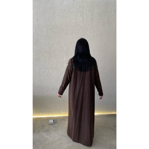 عباية من الجوخ للنساء - بني -02a-029