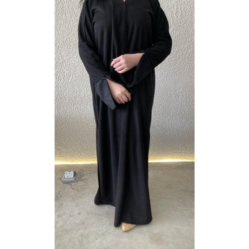 عباية شاموه للنساء - أسود -02a-028