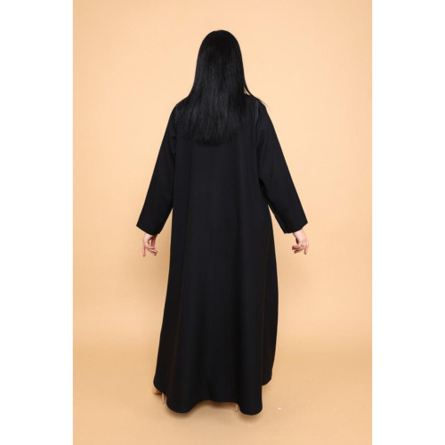 عباية مع جيوب بياقة للنساء