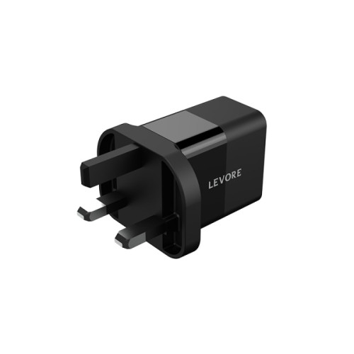 ليفوري شاحن حائط محول شحن سريع بمنفذ USB-C ومنفذ USB-A - بقوة 20 واط - LGW122