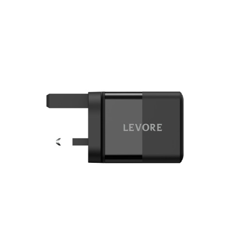 ليفوري شاحن حائط محول شحن سريع بمنفذ USB-C ومنفذ USB-A - بقوة 20 واط - LGW122