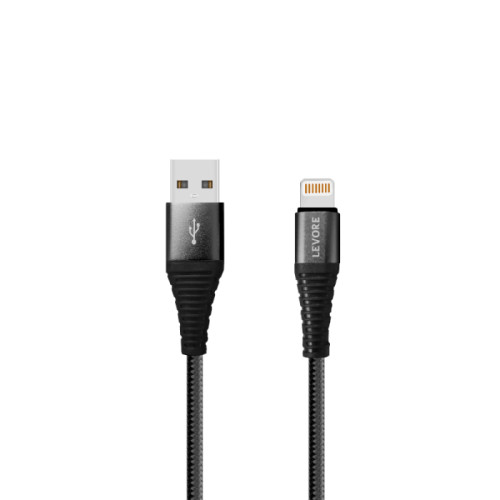 ليفوري كابل شحن نايلون من USB-A إلى Lightning - بطول 1 متر - LCS121
