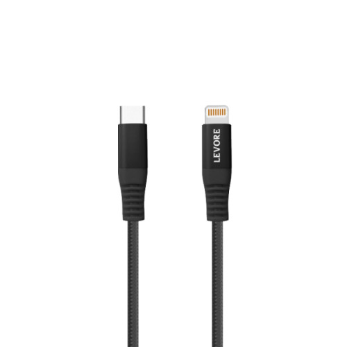 ليفوري كابل آيفون نايلون من USB-C إلى Lightning - بطول 1 متر - LCS421