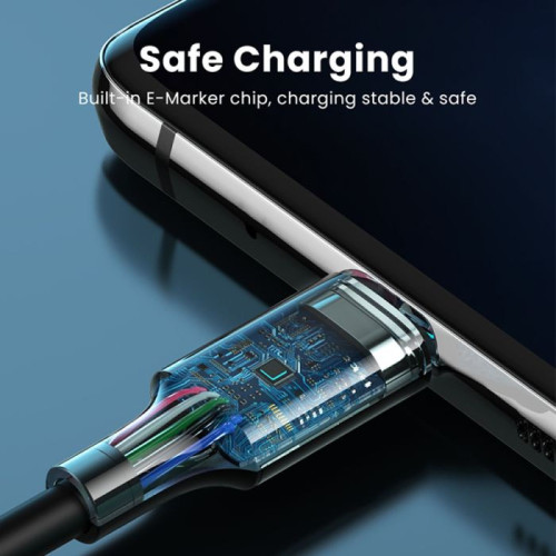 يوجرين كابل شحن من Type-C - Type-C - 5 أمبير - أبيض