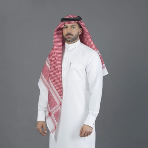 البسام شماغ بريز للرجال - أحمر - 141747
