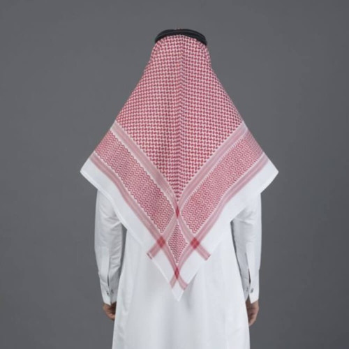 البسام شماغ البصمة 3 للرجال - أحمر - 141756