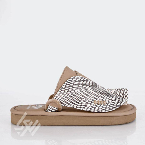 العراب حذاء شرقي بخامات إيطالية للرجال - 40 - بني - GF-235
