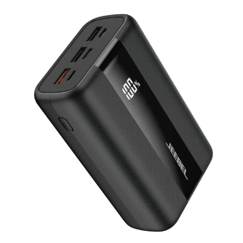 جيبل باور بانك مزود بـ 3 منافذ USB - أسود - JE-B330
