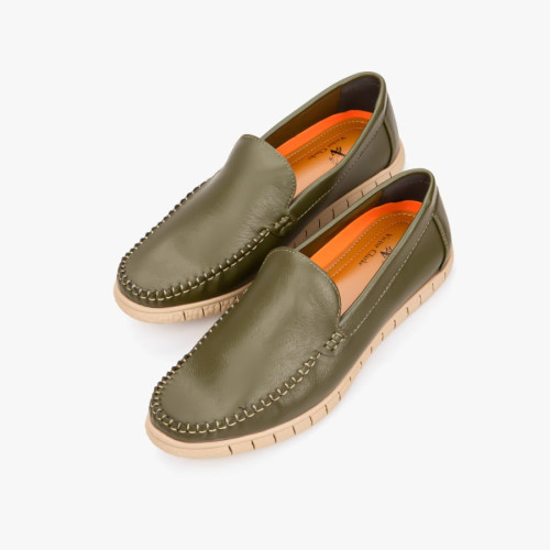 نياشين حذاء رسمي طبي للرجال - زيتي - L015-olive