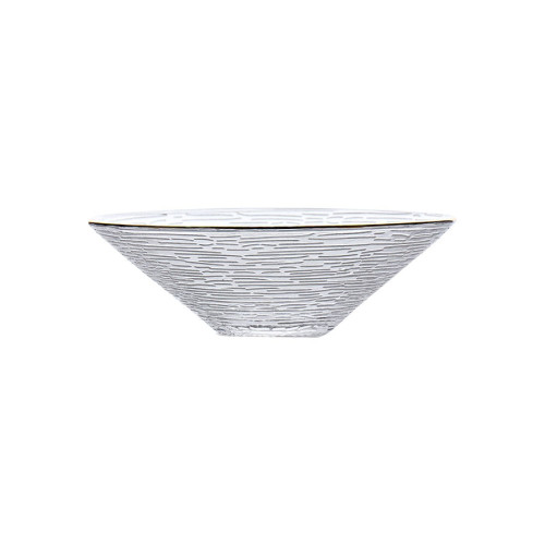 وعاء زجاجي أنيق للفواكه - 16x4.5 سم