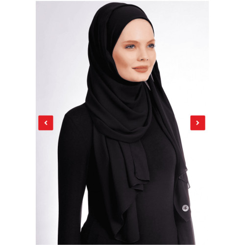 حجاب جاهز شيفون مع قطن