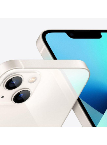 آيفون 13 سعة 128 جيجابايت يدعم تقنية 5G مع فيس تايم بلون ضوء النجوم - نسخة المملكة العربية السعودية