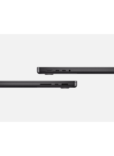 ماك بوك برو MX2J3 Liquid XDR Retina بشاشة 14 بوصة، شريحة M4 Pro، وحدة معالجة مركزية 14 نواة، معالج رسومات 20 نواة، ذاكرة وصول عشوائي 24 جيجابايت، قرص SSD 1 تيرابايت، نظام تشغيل ماك (الإنجليزية/العربية) أسود فضائي