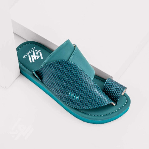 العراب حذاء شرقي بخامات إيطالية gf-286 - أزرق