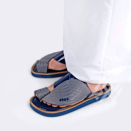 العراب نعال وطني بخامات إيطالية للرجال - أزرق - 40 - 174005