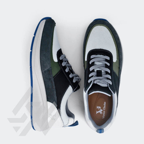 فيكتور كلارك حذاء كاجوال - أبيض ورمادي - 191685